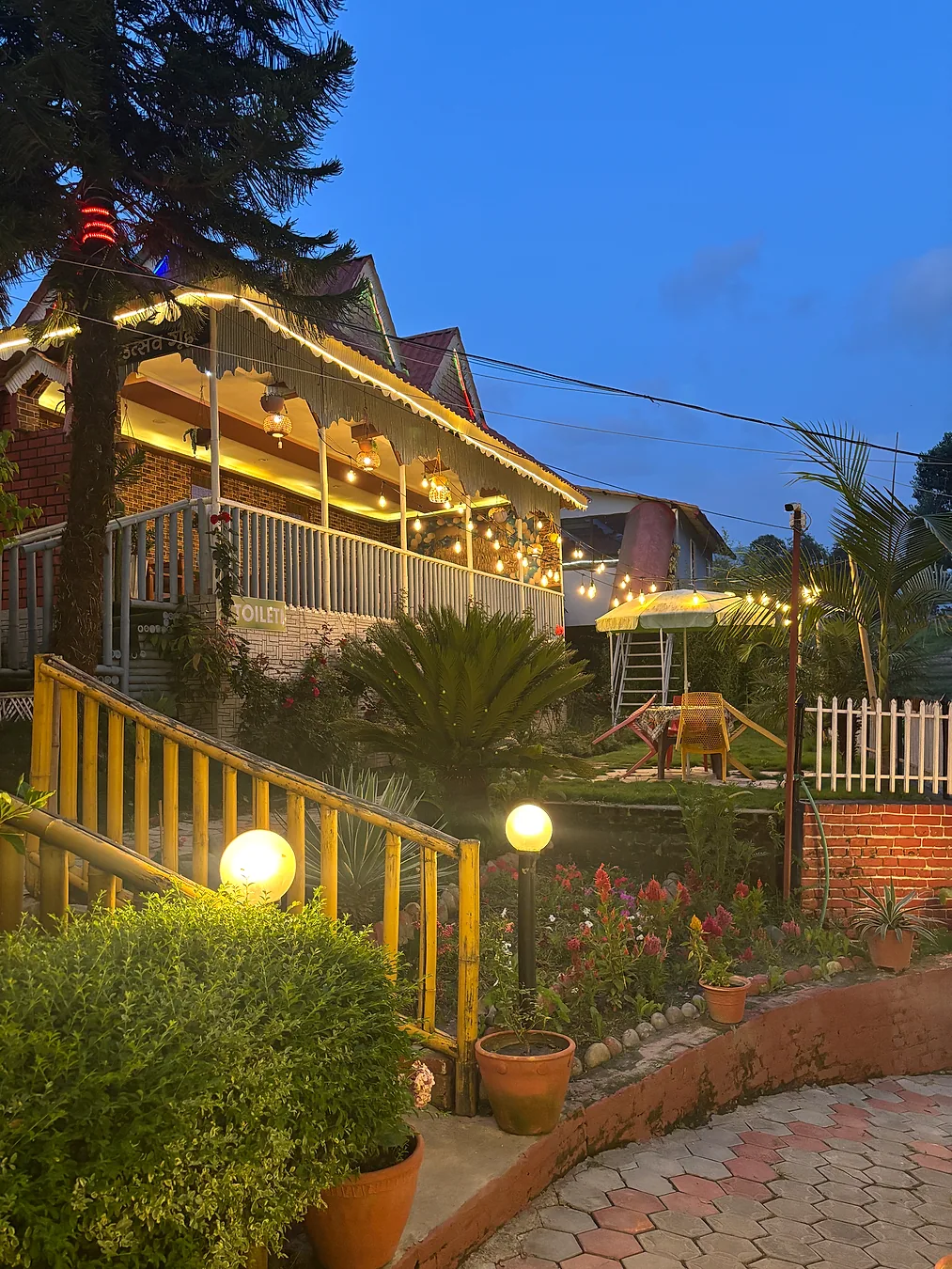 Bass Resort garden walkway